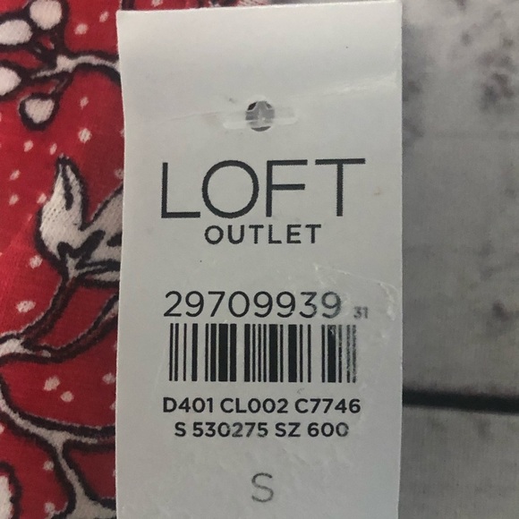 Loft Floral print Patriotic looking Tank-size small - Picture 4 of 6